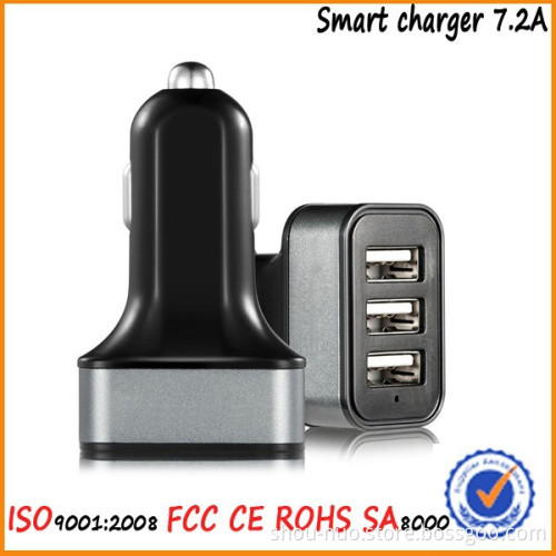 Universal triple 3 USB Car Charger for Htc ONE M8, Samsung Galaxy S5,apple iphone6 plus usb charger